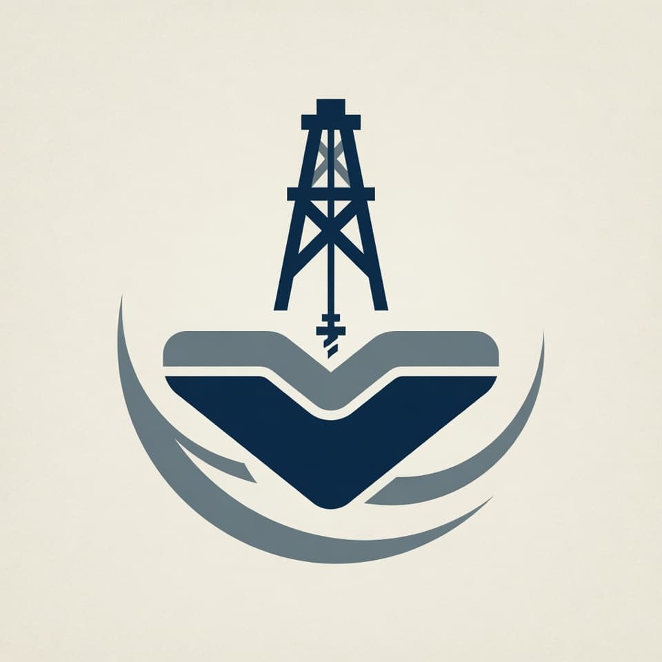 The WellsMap mark — a drill derrick over layered ground